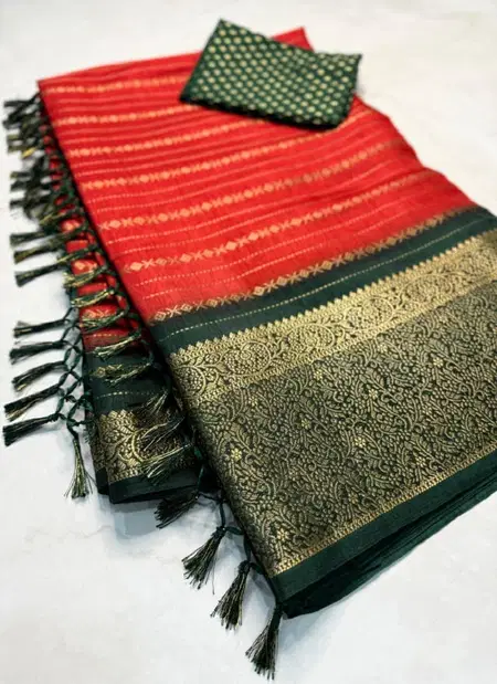 Tew Pure Dola Silk With Jari Work Sarees Wholesale Clothing Distributors In India